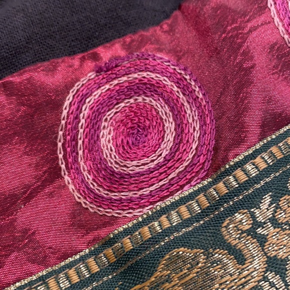 Vintage Hippie Boho  bohemian  Shoulder Bag with Elephants India Eastern - Picture 9 of 12